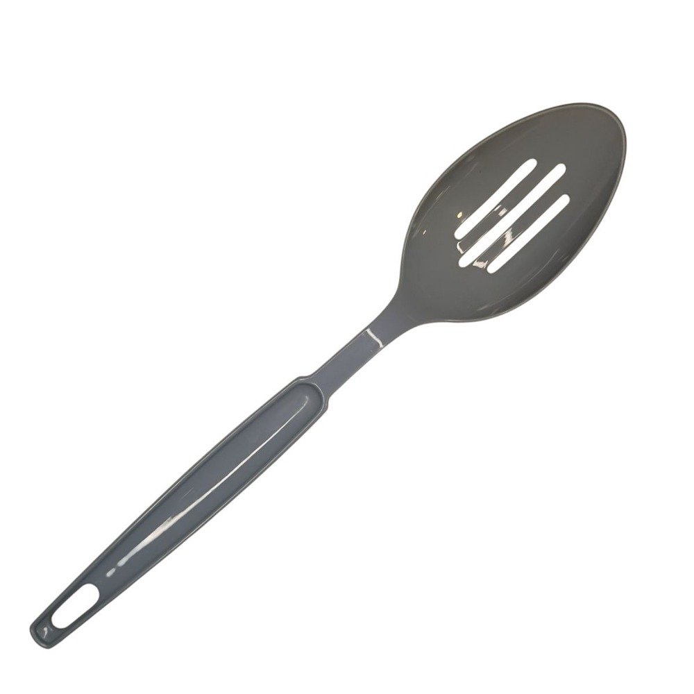 Vintage Ekco Slotted Serving Spoon Blue Nylon USA‎ 11" Kitchen Utensil